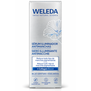 Novedad Weleda Sérum Redensificante Iluminador Antimanchas con Colágeno, Centella Asiática y Hordatina – 30 ml