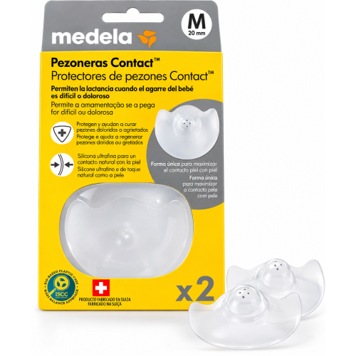 Pezoneras Medela Contact 2 Uds | Tallas S, M y L Lactancia
