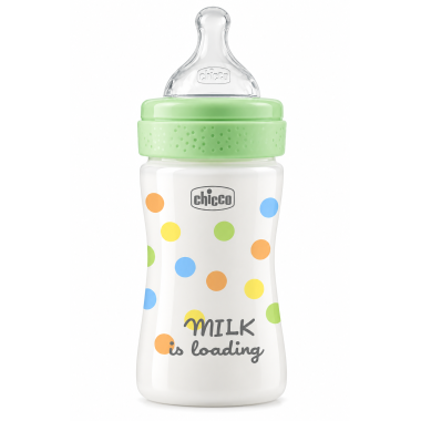 Biberón Chicco Perfect Easy 150 ml desde nacimiento con tetina Physio de silicona flujo lento y sistema anticólicos