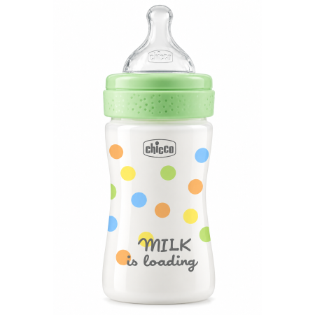Biberón Chicco Perfect Easy 150 ml desde nacimiento con tetina Physio de silicona flujo lento y sistema anticólicos