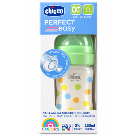 Biberón Chicco Perfect Easy 150 ml 0m+ Flujo Lento