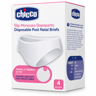 Braguitas desechables posparto Chicco pack 4 unidades talla Mediana y Grande