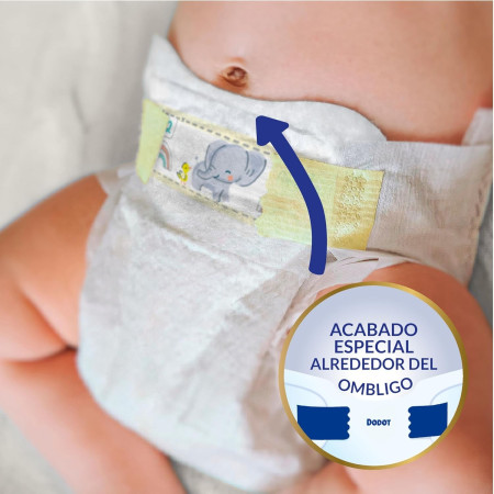 Pañales Dodot Sensitive Talla 2 (4-8 kg) 116 Unidades – Nuevo Cintura Flex & Protect con barrera STOP