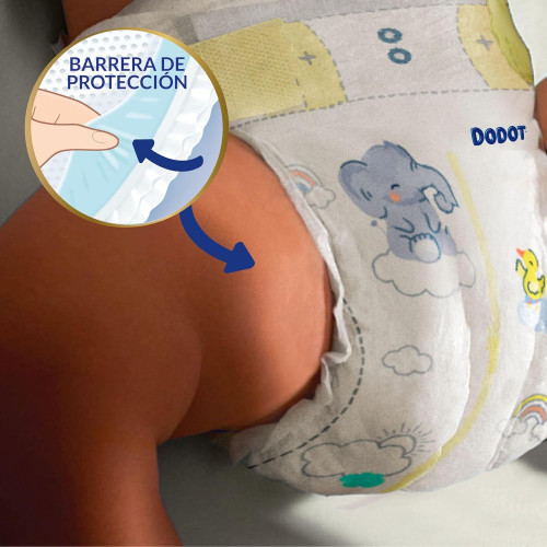 Pañales Dodot Sensitive Talla 2 (4-8 kg) 116 Unidades – Nuevo Cintura Flex & Protect con barrera STOP