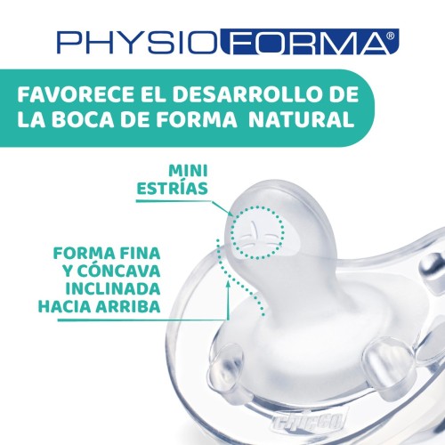 Chicco PhysioForma Luxe Chupetes de Silicona 16-36 Meses – Pack 2 Unidades