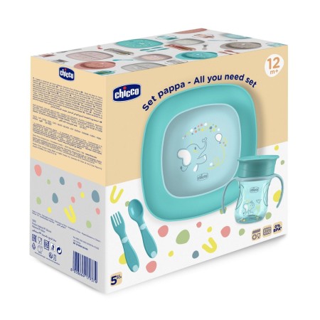 Vajilla Bebé 12 Meses Chicco | Más Pañales