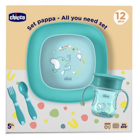 Vajilla Bebé 12 Meses Chicco | Más Pañales