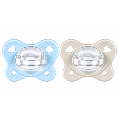 Chupetes Chicco PhysioForma Dual Soft 2-6 Meses Rosa y Azul – Pack 2 Unidades