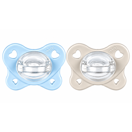 Chupetes Chicco PhysioForma Dual Soft 2-6 Meses Rosa y Azul – Pack 2 Unidades