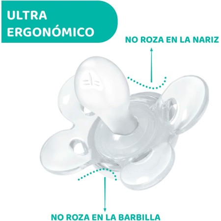 Chupetes Chicco PhysioForma Dual Soft 2-6 Meses Rosa y Azul – Pack 2 Unidades