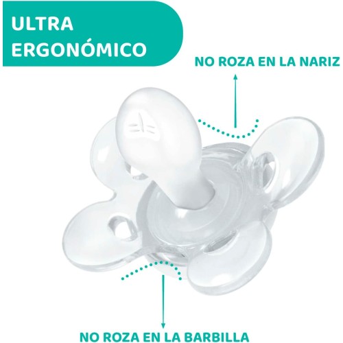 Chupetes Chicco PhysioForma Dual Soft 2-6 Meses Rosa y Azul – Pack 2 Unidades