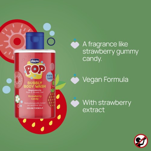 Chicco POP Gel de Baño Fresa 300 ml | Comprar Online