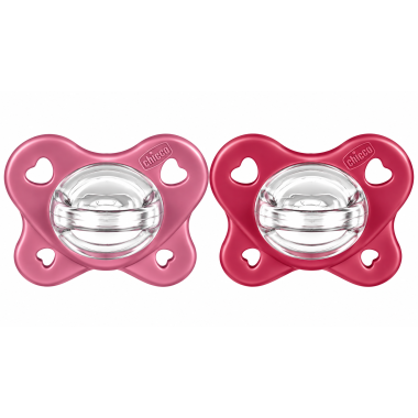 Chupetes Chicco PhysioForma Dual Soft 16-36 Meses Rosa y Magenta – Pack 2 Unidades