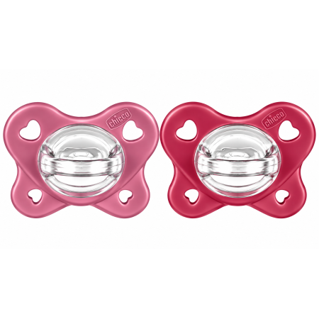 Chupetes Chicco PhysioForma Dual Soft 16-36 Meses Rosa y Magenta – Pack 2 Unidades