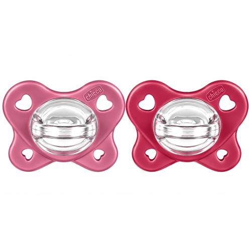 Chupetes Chicco PhysioForma Dual Soft 16-36 Meses Rosa y Magenta – Pack 2 Unidades