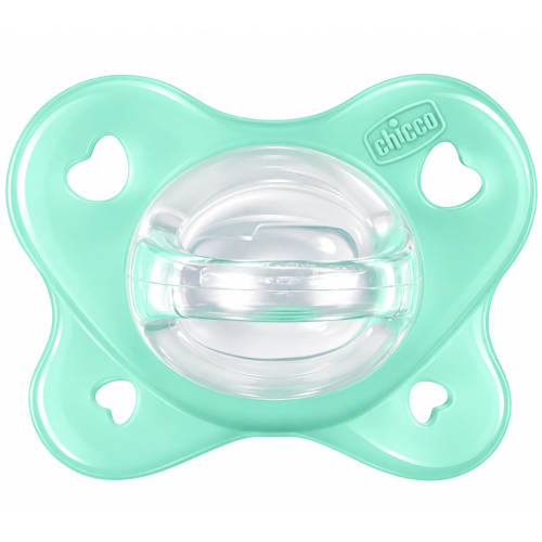 Chupete Chicco 100% Silicona PhysioForma Dual Soft 0-2 Meses – Verde – 1 Unidad