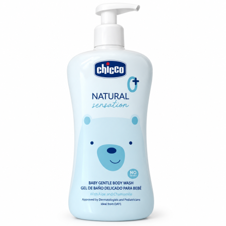 Gel de Baño Natural Sensation Sin Lágrimas 500 ml Chicco – Limpieza suave y cuidado diario desde el nacimiento