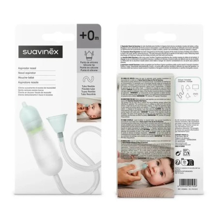 Aspirador Nasal Anatómico Suavinex +0m | Más Pañales