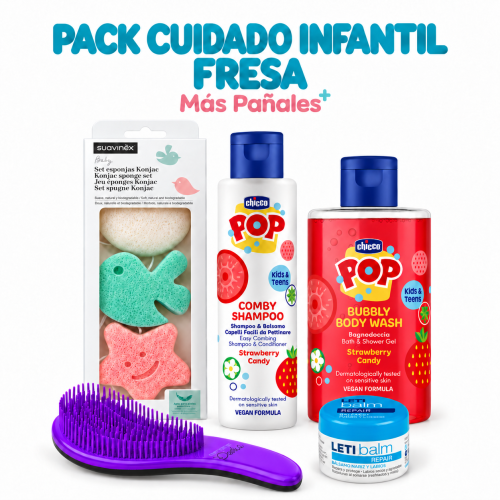 Pack de higiene y cuidado diario con Chicco POP, Suavinex, Beter y Letibalm.
