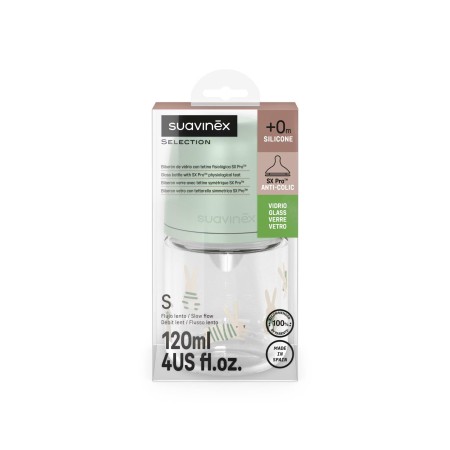 Biberón Suavinex SX Pro Vidrio 120 ml | Más Pañales