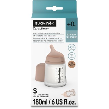 Biberón Anticólicos Suavinex Zero Zero 180 ml | Más Pañales