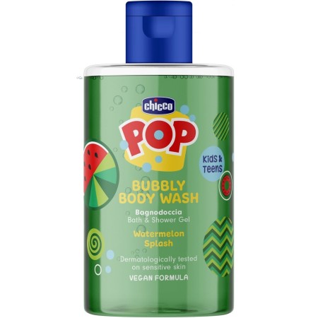 Pack Cuidado Infantil Sandía Chicco POP con Champú, Gel de Baño, Esponja Suavinex y Letibalm Pediátrico