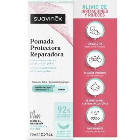 Pack Baño y Cuidado Suavinex con Gel 500 ml, Esponja Natural, Pomada 75 ml, Termómetro y Chupete + Portababeros de Regalo