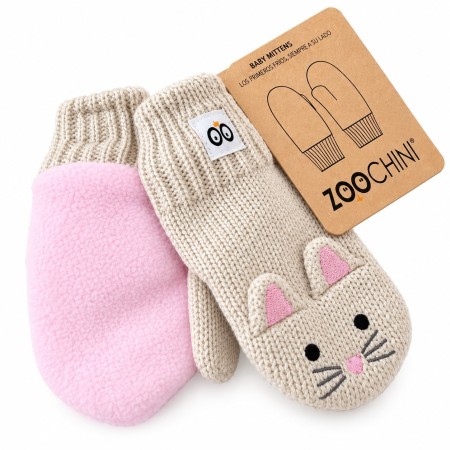 Manoplas bebé Zoocchini Leopardo 6-12 meses | Suaves, cálidas y cómodas