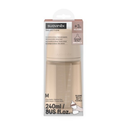 Pack Bebé Dodot Sensitive Talla 2 (116 Pañales), 560 Toallitas, Biberón Suavinex 240 ml, Chupete y Gorro Dinosaurio