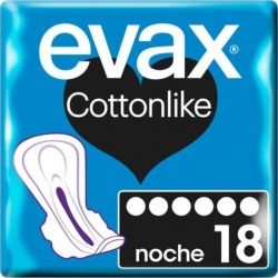 Compresas Evax Cottonlike Alas Noche (18 Uds.)