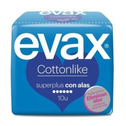 Compresas Evax Cottonlike Alas Súperl (12 Uds.)