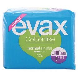 Compresas Evax Cottonlike normal (20 Uds.)