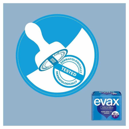 Compresas Evax Cottonlike Alas Súper Plus (10 Uds.)