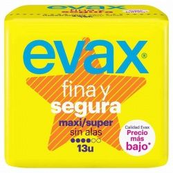 Compresa Evax Maxi sin alas (13 Uds.)