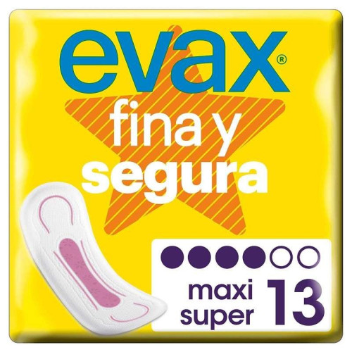 Compresa Evax Maxi sin alas (13 Uds.)
