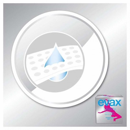 Compresa Evax Liberty normal con alas (12 Uds.)