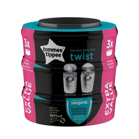 Recambio Twist & Click x6.  Tommee Tippee