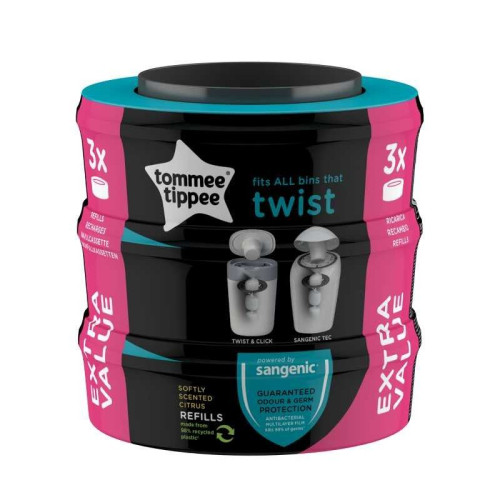 Recambio Twist & Click x6.  Tommee Tippee