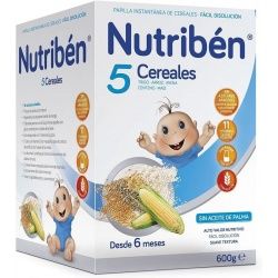 Papilla 5 Cereales 600 g. Nutribén