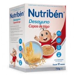 Papilla Desayuno Copos de Trigo 750 g. Nutribén