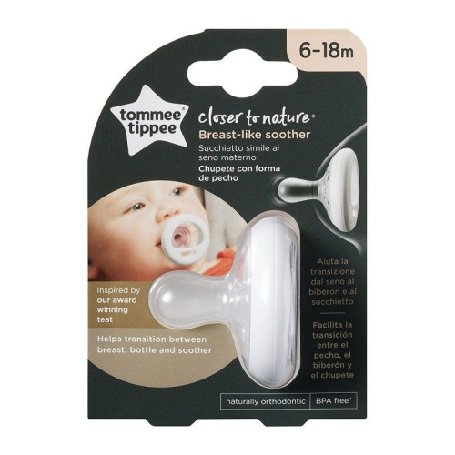 Chupete con forma de pecho 6-18 meses. Tommee Tippee