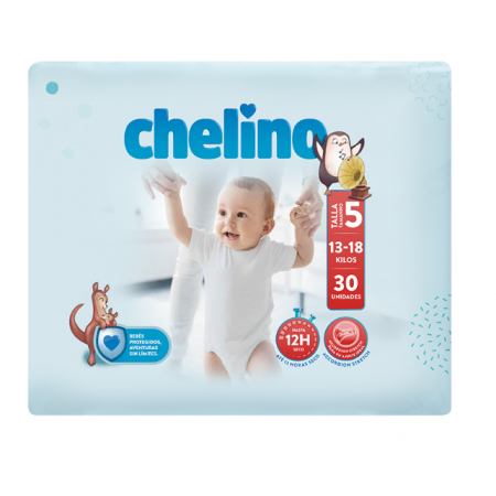 PAÑALES CHELINO T5 30 UDS