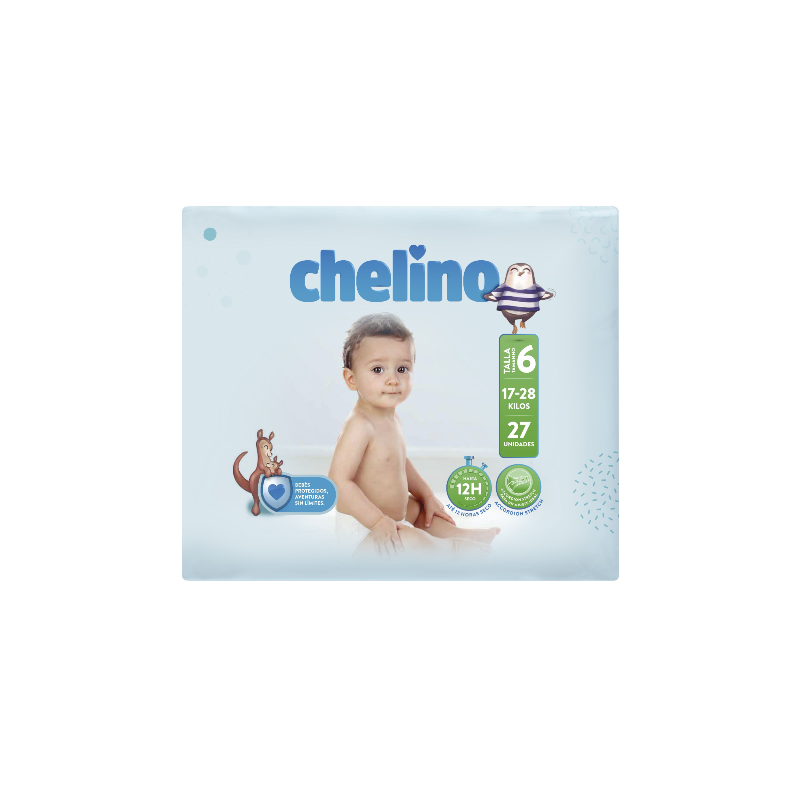 Pañal bebe Chelino Nature Talla 1 1-3Kg 28 unidades