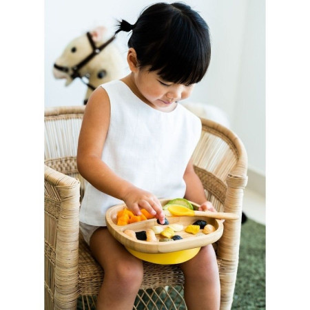 Plato bamboo buho - Eco Rascals