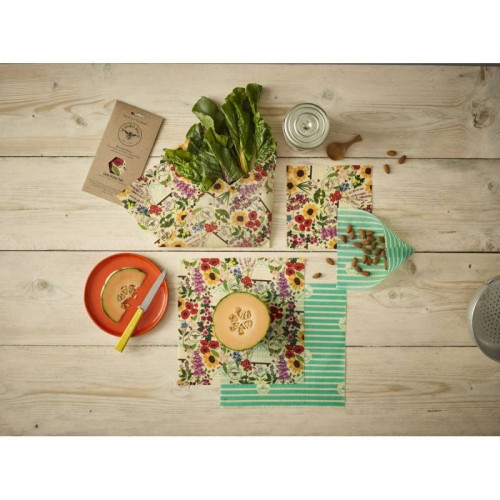 Envolturas cera de abeja Floral - BeesWax