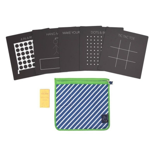 Pizarra rigida "juegos" + Bolsa + Tizas - Jaq Jaq