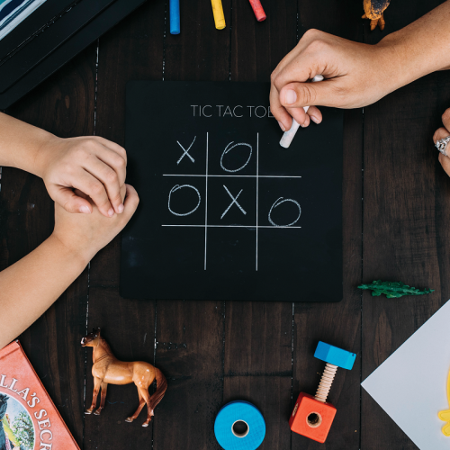 Pizarra rigida "juegos" + Bolsa + Tizas - Jaq Jaq