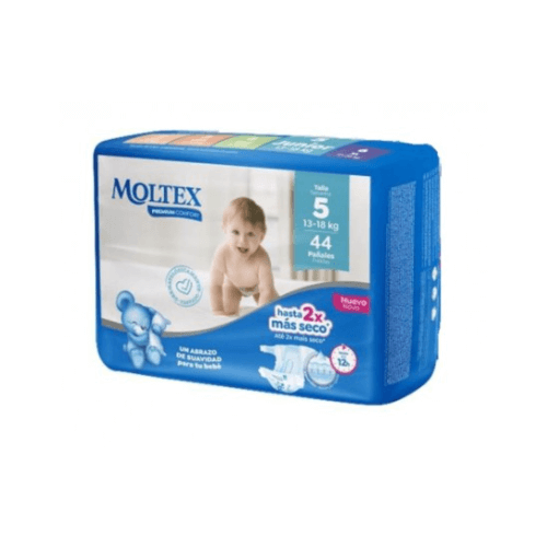 Pañales Moltex Premium Comfort Talla 5. 44 Uds. (13-18KG)