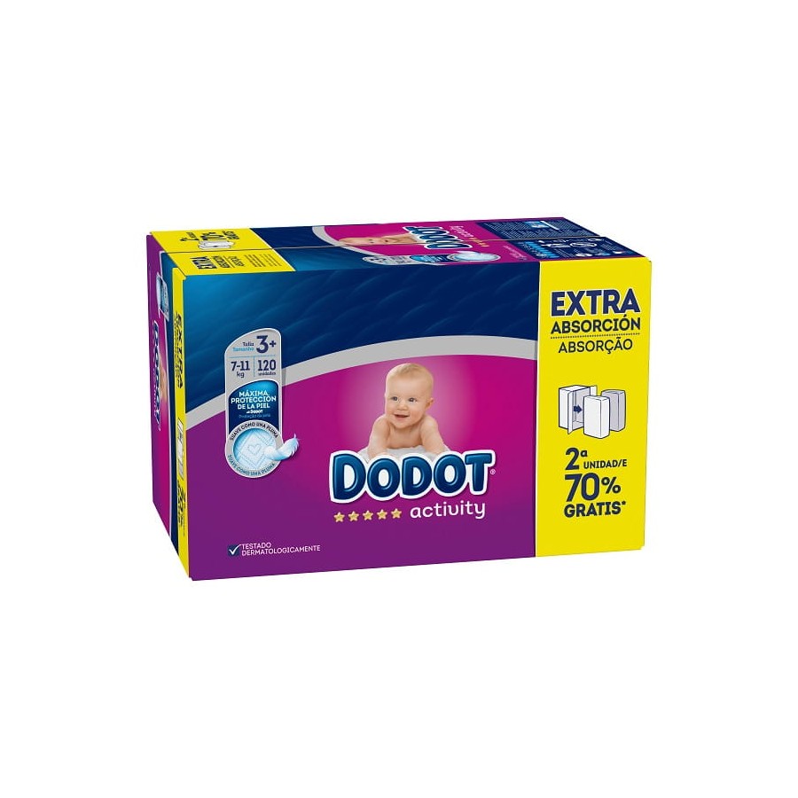 Buy Dodot Activity Size 3 5-10 Kg 56 Units - Parafarmacia Campoamor