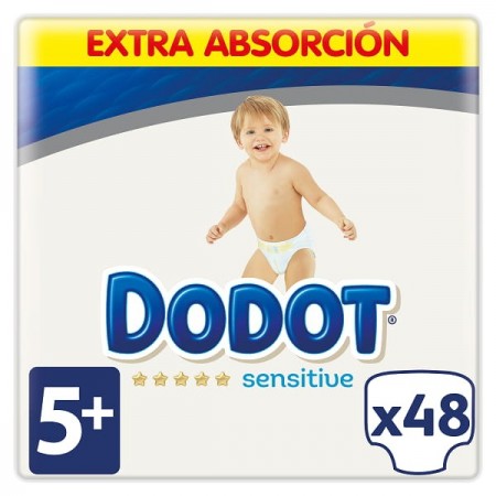 Dodot Sensitive Extra Pañal Bebé, Tallas 3,4,5,6.